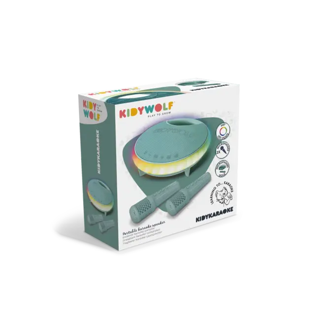 Kidywolf KIDYKARAOKE karaoke luidspreker met 2 microfoons