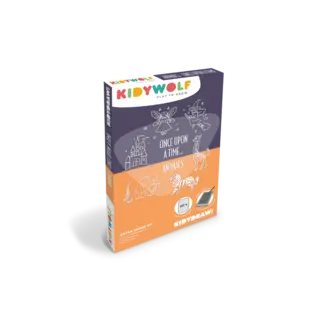 Kidywolf REFIL KIDYDRAW MINI drawing `Once upon a time" and "animals"