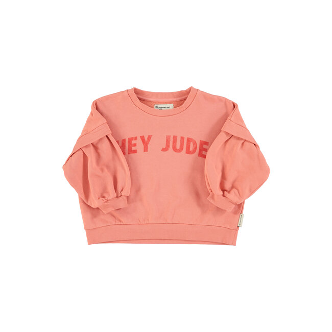 Piupiuchick Sweatshirt | Pink w/ "hey jude" print
