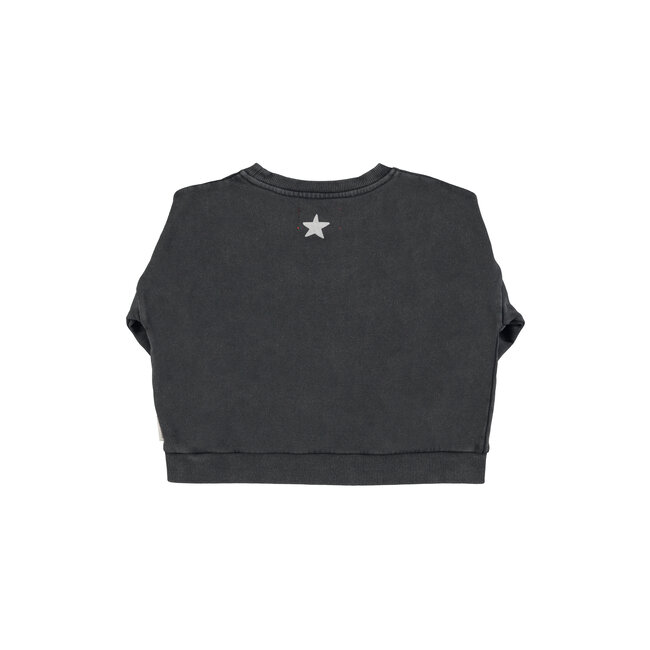 Piupiuchick Sweatshirt |Faded black w/ "Jimi Hendrix" print