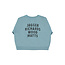Piupiuchick Sweatshirt | Blue w/ "rock stars" print
