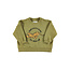 Piupiuchick Sweatshirt | Olive green w/ tiger print