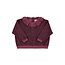 Piupiuchick Terry cotton sweatshirt | Aubergine w/ animal print