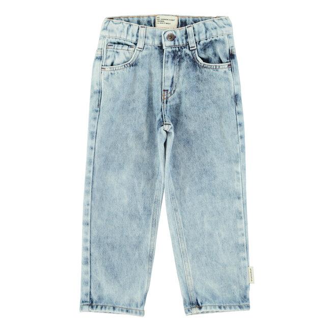 Piupiuchick Unisex trousers | Washed blue denim aw