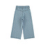 Piupiuchick Flare trousers | Washed blue denim w/ black hearts