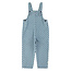 Piupiuchick Dungarees | Washed blue denim w/ black hearts