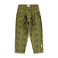 Piupiuchick Mom fit trousers | Olive green w/ zebra print