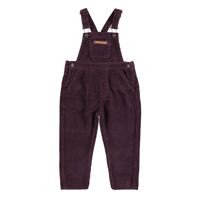 Piupiuchick Dungarees | Aubergine corduroy