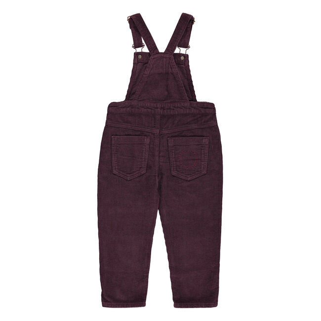 Piupiuchick Dungarees | Aubergine corduroy