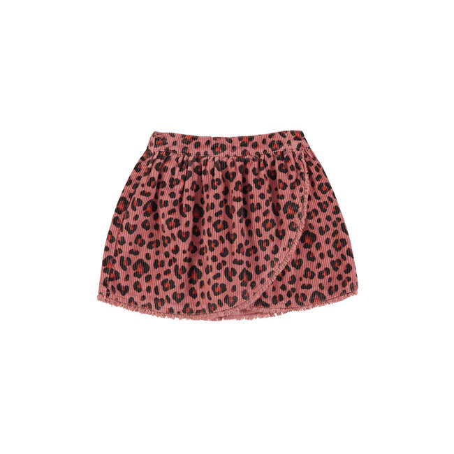 Piupiuchick Short skirt | Pink w/ animal print