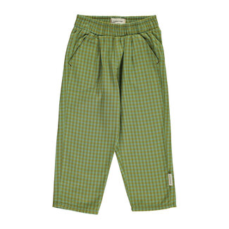Piupiuchick Unisex trousers | Green checkered