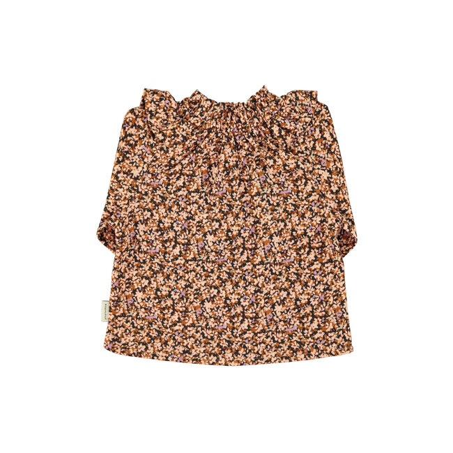 Piupiuchick Blouse | Light pink & brown flowers