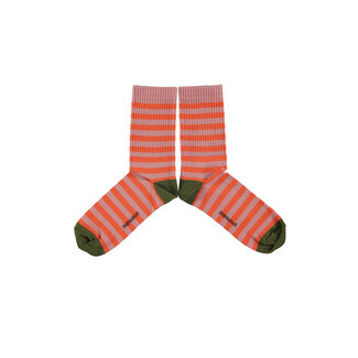 Piupiuchick Socks | Pink & orange stripes