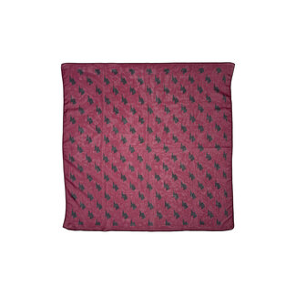 Piupiuchick Chiffon bandana | Aubergine w/ bolts allover