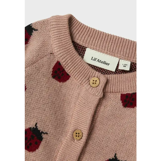 Lil' Atelier NBFLULIO KNIT CARD LIL NOOS Misty Rose