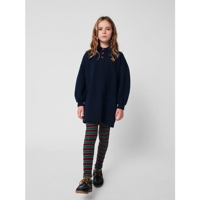 Bobo Choses Clover polo sweatshirt dress