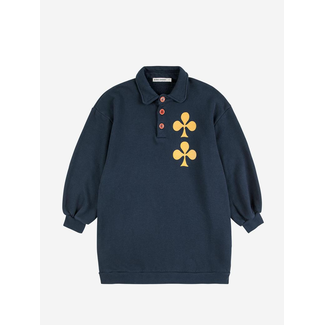 Bobo Choses Clover polo sweatshirt dress