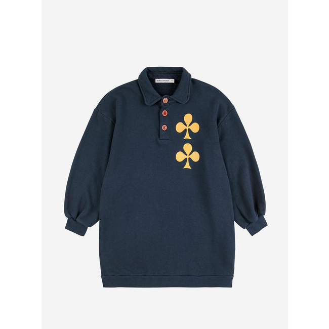Bobo Choses Clover polo sweatshirt dress