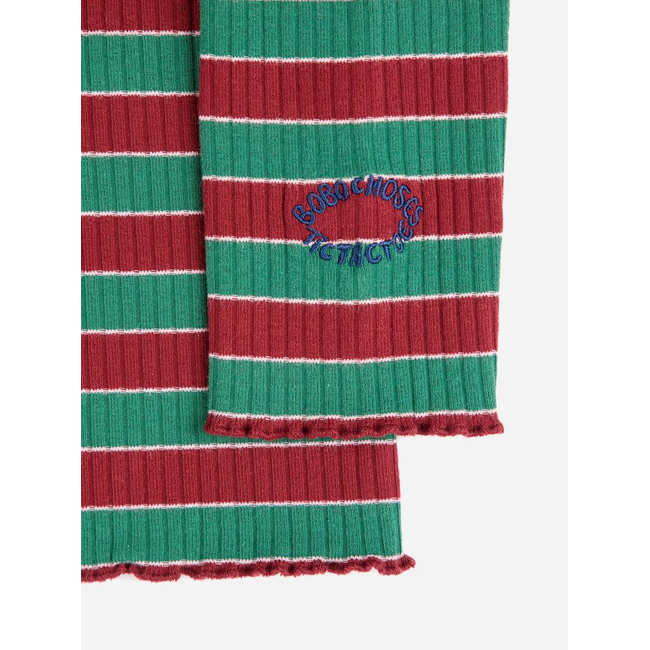 Bobo Choses Multicolor Stripes turtle neck T-shirt