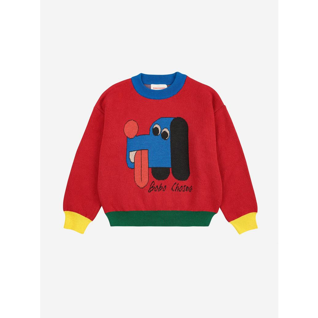 Bobo Choses Doggy Mate jacquard jumper