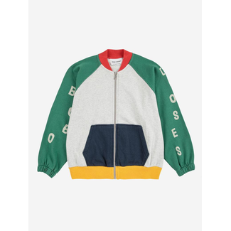Bobo Choses Bobo Choses color block zipped sweatshirt