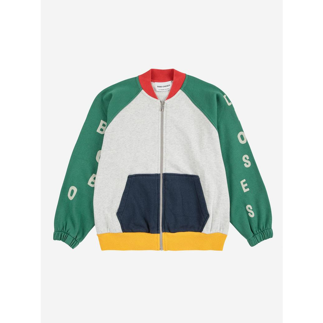 Bobo Choses Bobo Choses color block zipped sweatshirt