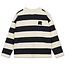 Repose AMS 22. oversized boxy sweater graphite night block stripe