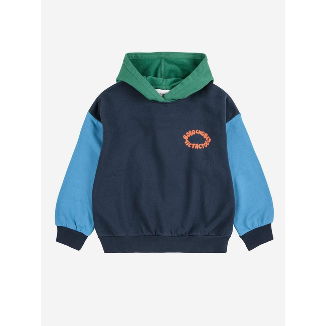 Bobo Choses Tic Tac Toe color block hoodie