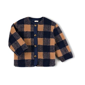 Nixnut Check Jacket Navy Checkered
