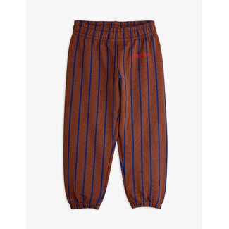 Mini Rodini Vertical stripe aop sweatspants - Brown