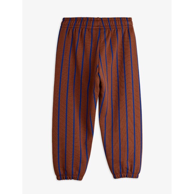 Mini Rodini Vertical stripe aop sweatspants - Brown