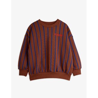 Mini Rodini Vertical stripe aop sweatshirt - Brown