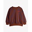 Mini Rodini Vertical stripe aop sweatshirt - Brown