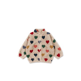 Konges Slojd JODY TEDDY JACKET BON COEUR COLORÉ