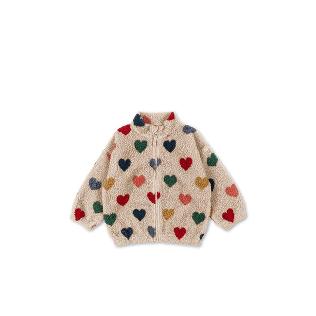 Konges Slojd JODY TEDDY JACKET BON COEUR COLORÉ