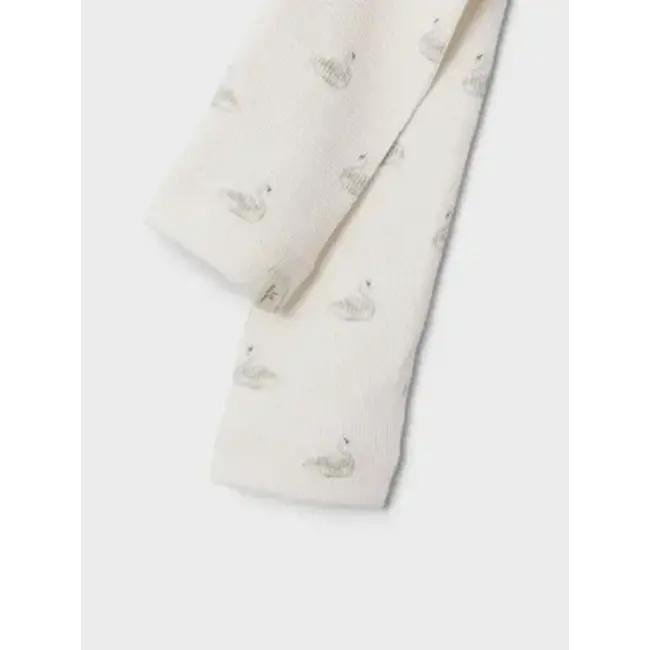 Lil' Atelier NMFGAVO EFI SLIM LEGGING LIL NOOS Pastel Parchment SWAN