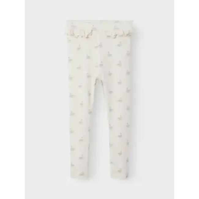 Lil' Atelier NMFGAVO EFI SLIM LEGGING LIL NOOS Pastel Parchment SWAN
