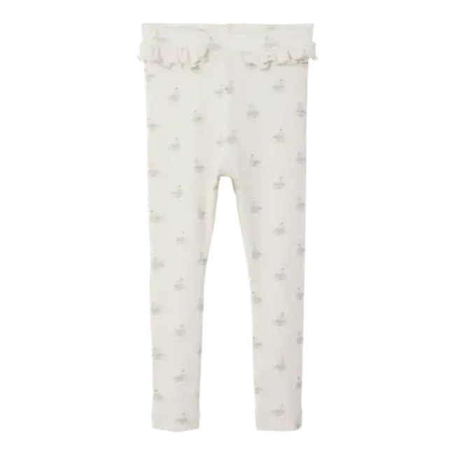 Lil' Atelier NMFGAVO EFI SLIM LEGGING LIL NOOS Pastel Parchment SWAN