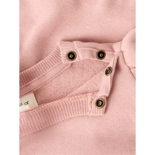 Lil' Atelier NBFILONDON RES LS SWEAT BRU LIL Misty Rose