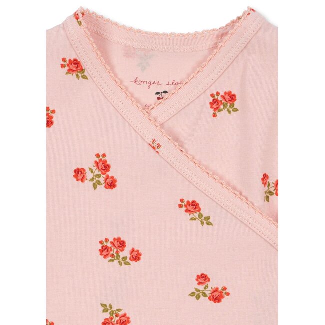 Konges Slojd BASIC NEWBORN ONESIE ROSA PINK