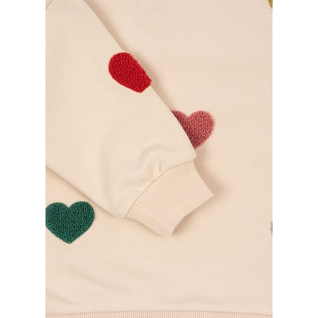 Konges Slojd LOU TERRY SWEAT SHIRT OCS MULTI HEART