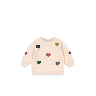 Konges Slojd LOU TERRY SWEAT SHIRT OCS MULTI HEART
