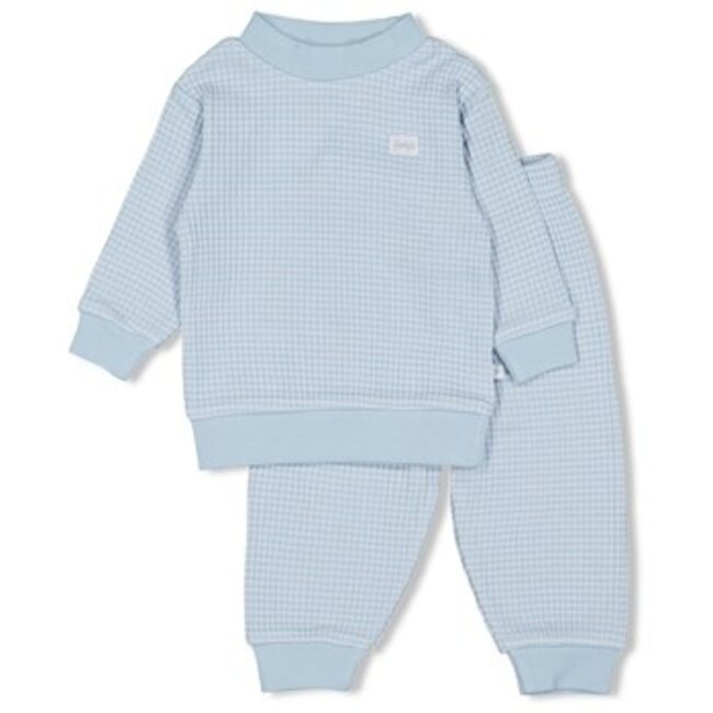 Feetje Pyjama wafel - Babyblue