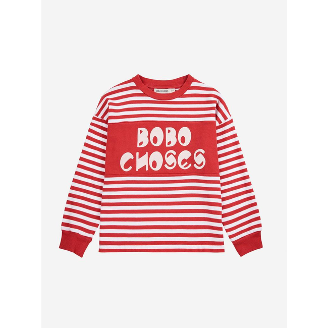 Bobo Choses Bobo Choses stripes T-shirt red