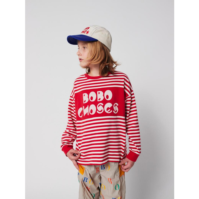 Bobo Choses Bobo Choses stripes T-shirt red