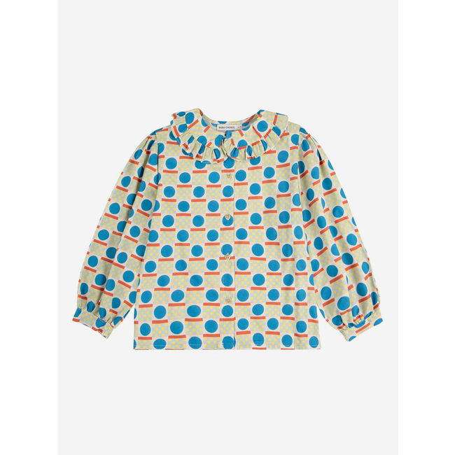 Bobo Choses Geometric Scacs all over blouse
