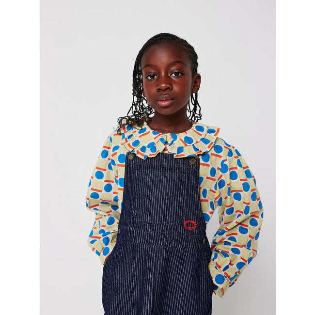 Bobo Choses Geometric Scacs all over blouse