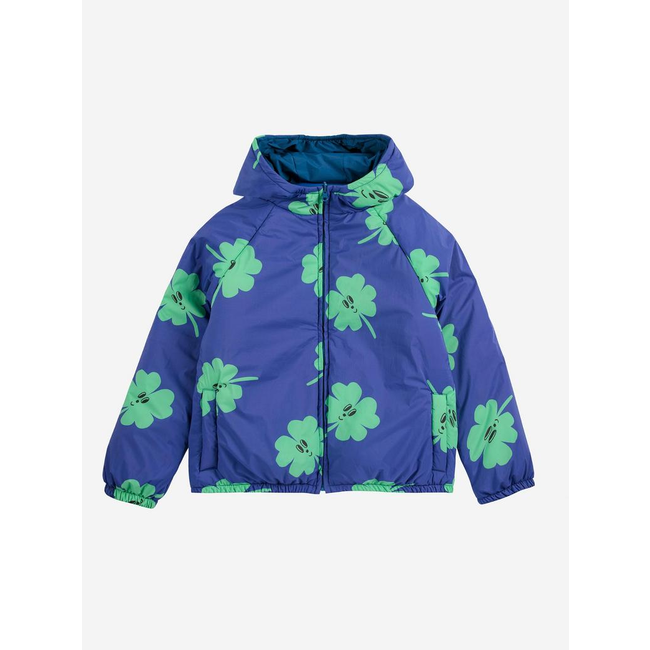 Bobo Choses Lucky Clover all over reversible anorak