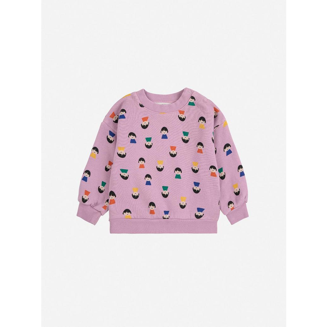 Bobo Choses Game Pawns all over sweatshirt baby