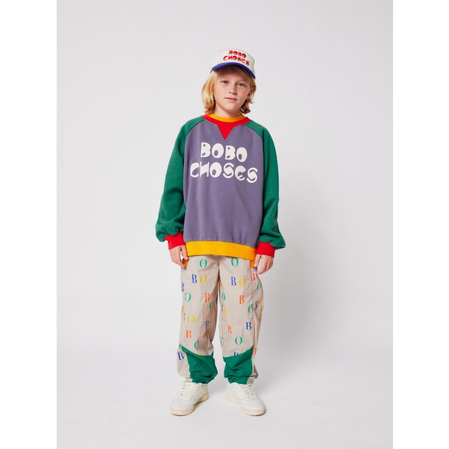Bobo Choses Bobo Choses color block ranglan sweatshirt